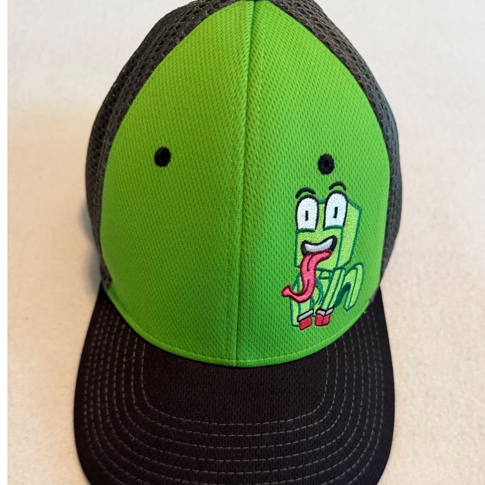 Unspeakable Neon Green Black Mesh Trucker Hat Cap S/M Gorpcore Streetwear